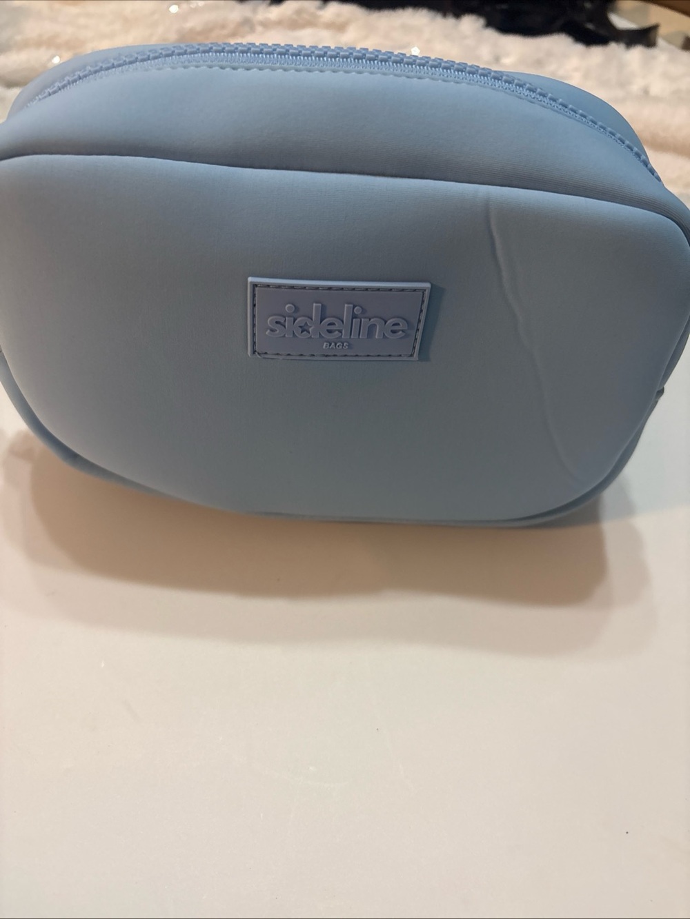Sideline Light Blue Neoprene Cosmetic Pouch